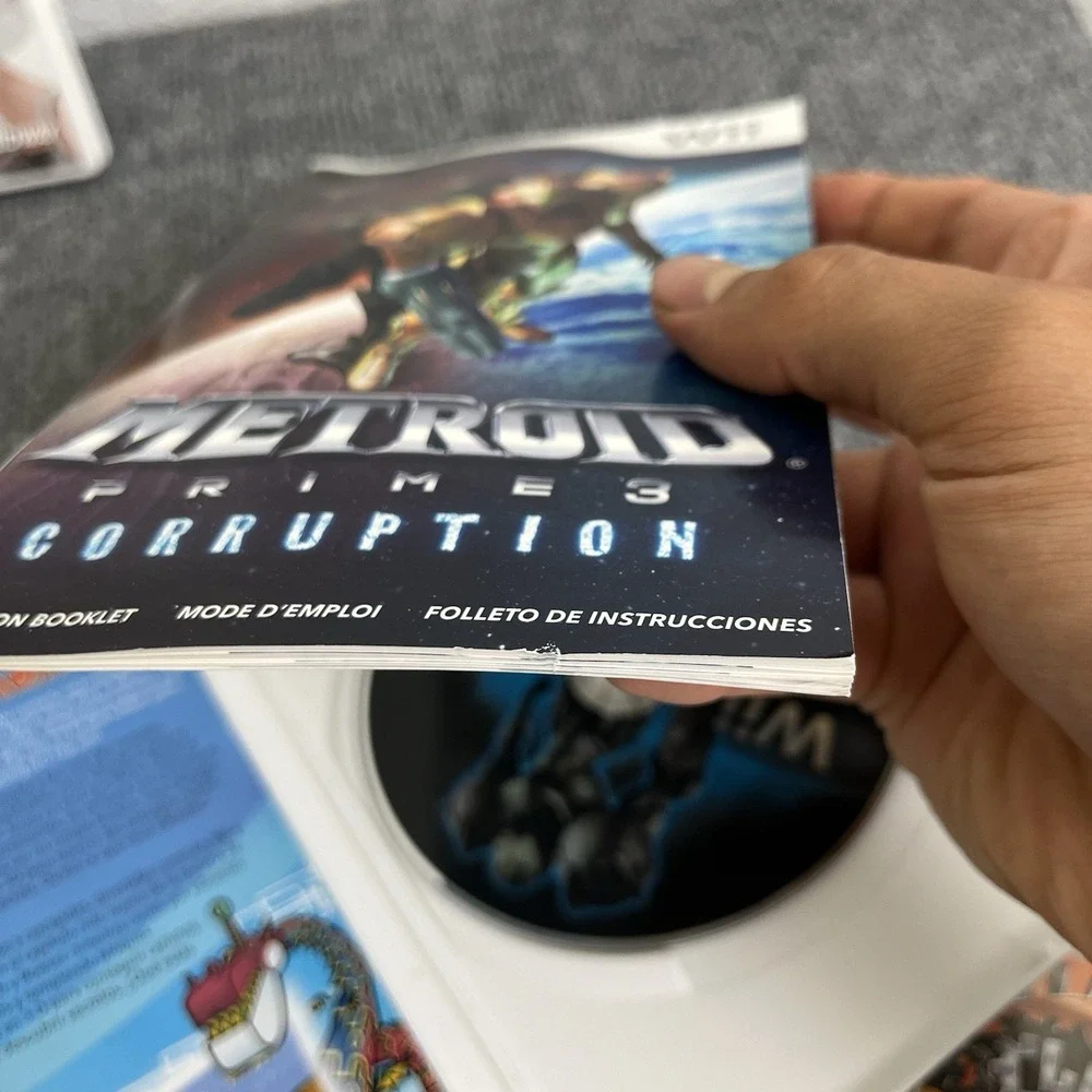 Metroid Primes 3 Corruption - Nintendo Wii - 100% Complete In Box CIB Bundle